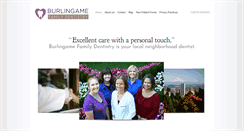Desktop Screenshot of burlingamefamilydentistry.com